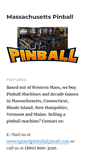 Mobile Screenshot of massachusettspinball.com