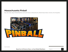 Tablet Screenshot of massachusettspinball.com